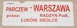 Parczew - Warszawa